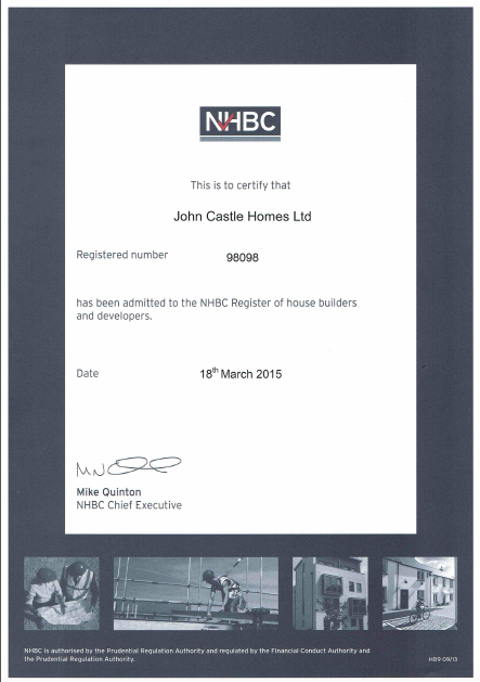 NHBC Certificate